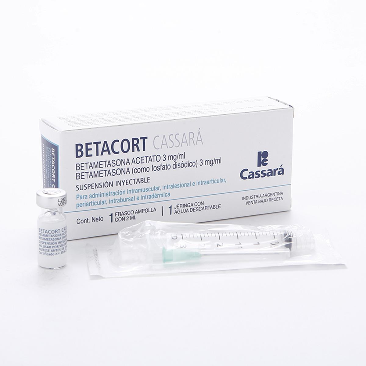 BETACORT INY CASSARA + JERINGA f.a.x 1 x 2 ml — imagen 1