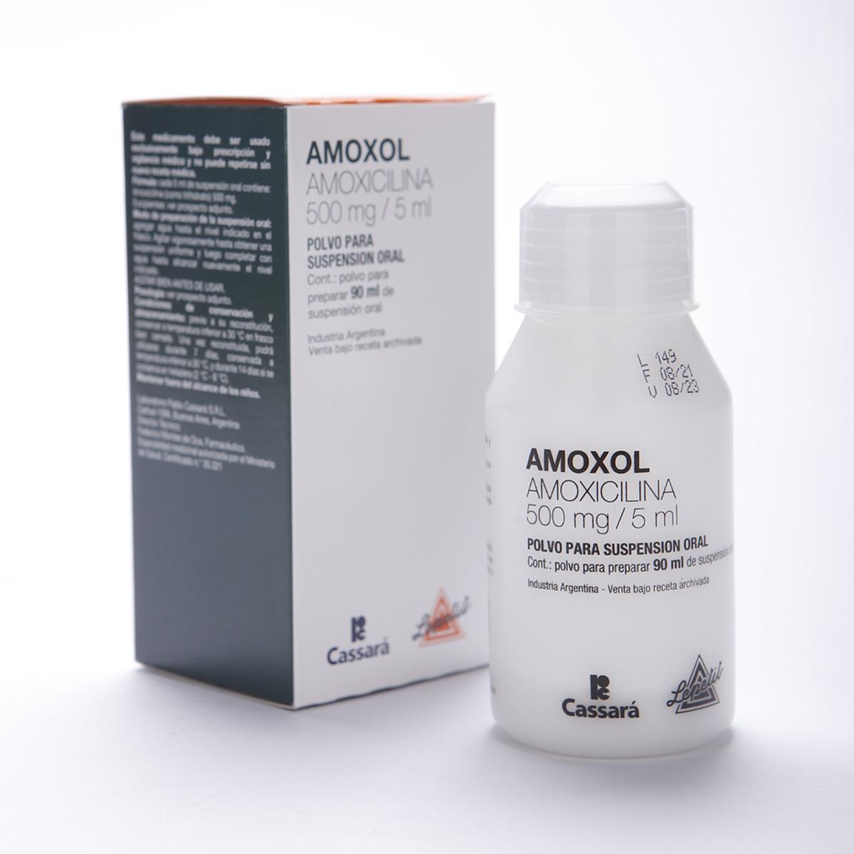 AMOXOL 500 pvo.p/susp.oral x 90 ml — imagen 1