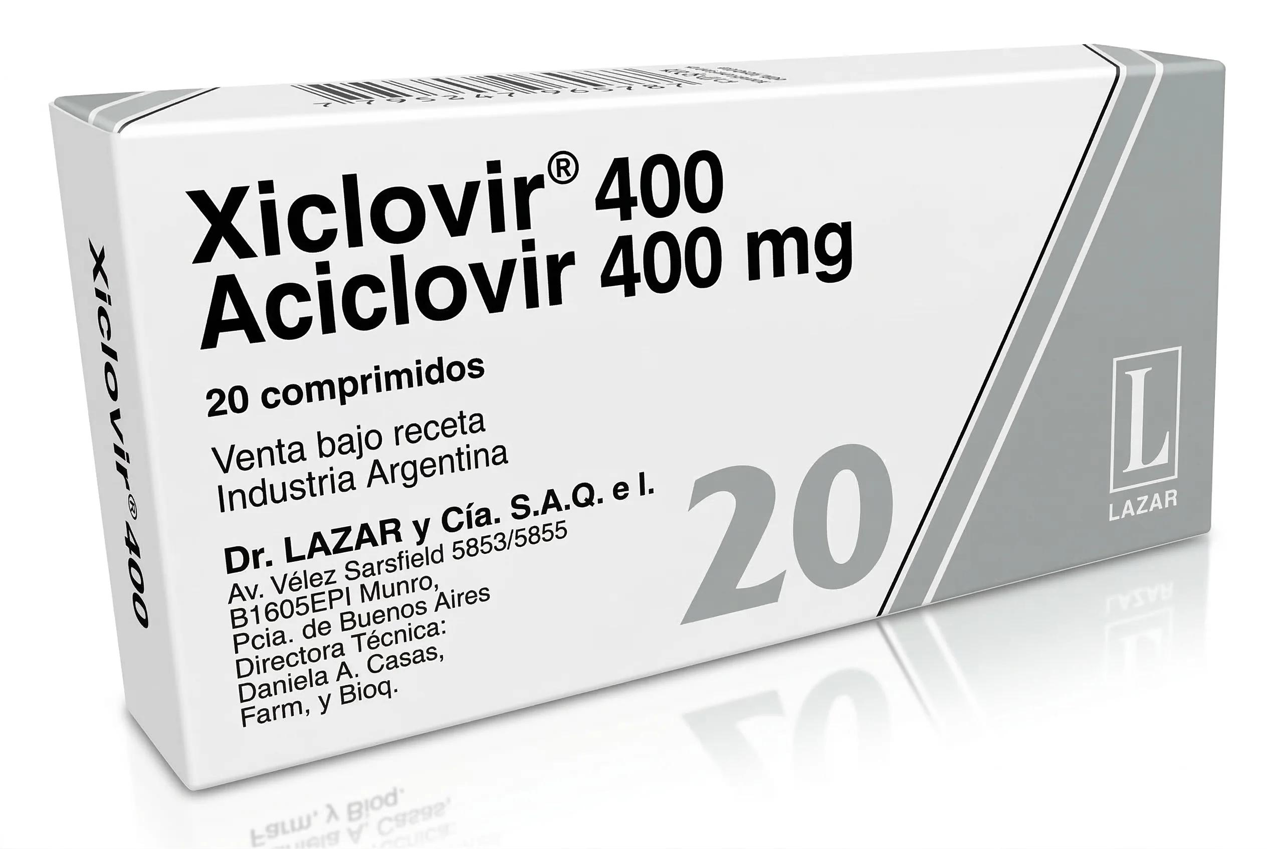 XICLOVIR 400 mg comp. x 20 — imagen 1