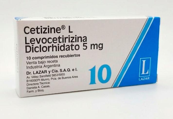 CETIZINE L 5 mg comp.rec.x 10 — imagen 1