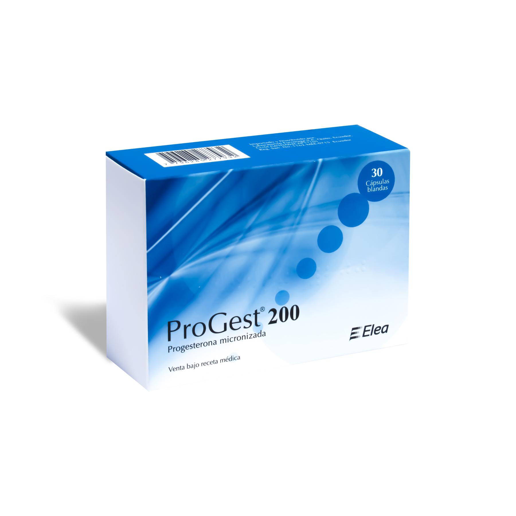 PROGEST 200 caps.blandas x 30 — imagen 1