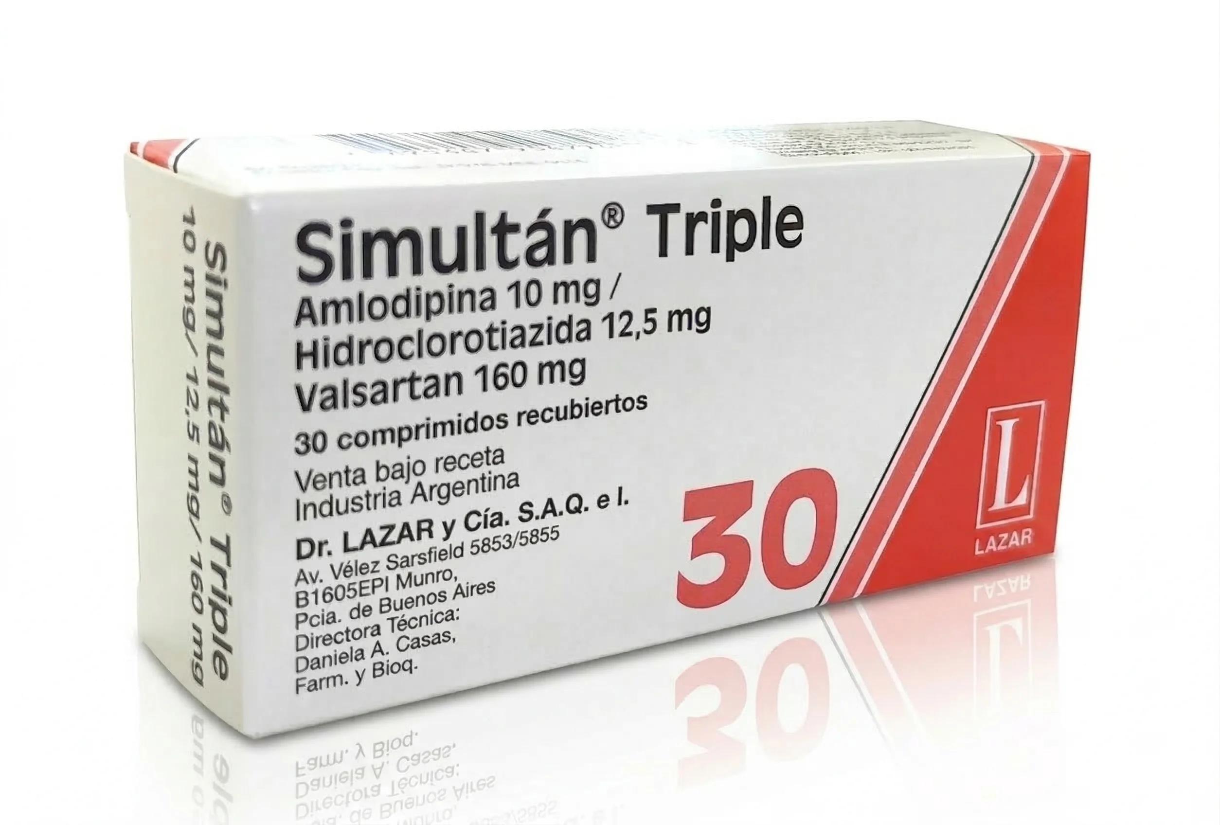 SIMULTAN TRIPLE 160/12.5/10 comp.rec.x30 — imagen 1