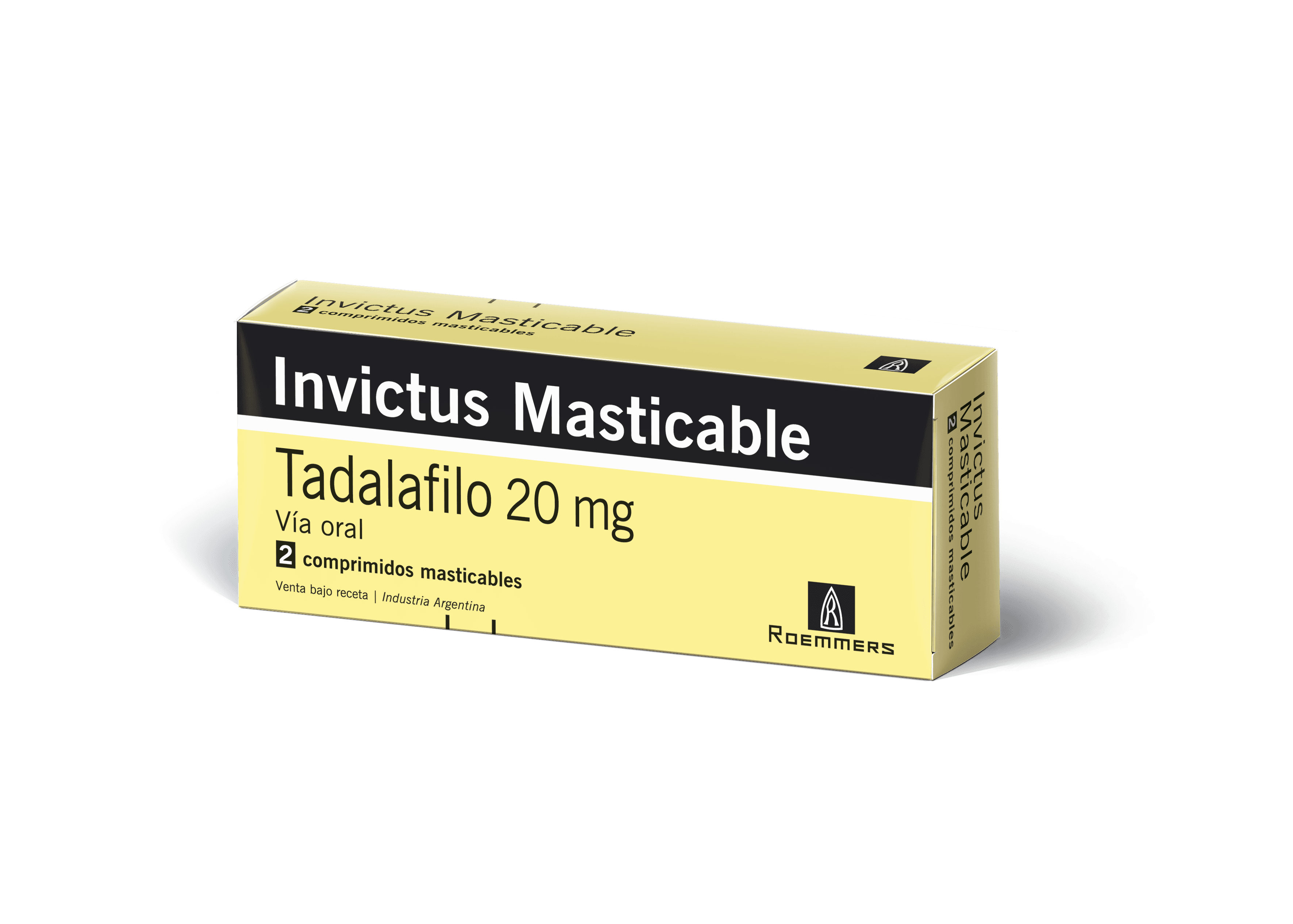 INVICTUS MASTICABLE 20 mg comp.mast.x 2 — imagen 1