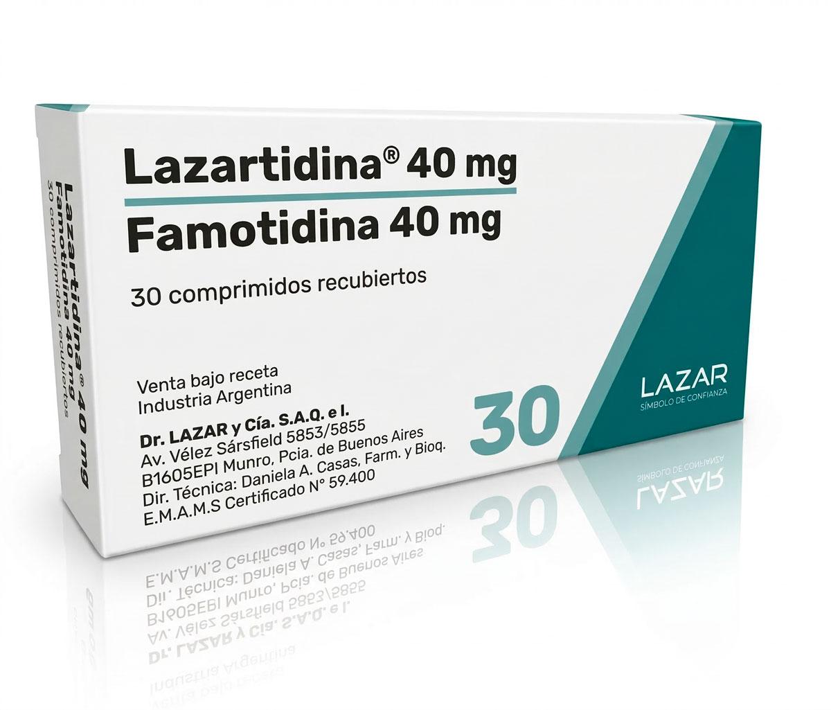 LAZARTIDINA 40 mg comp.rec.x 30 — imagen 1
