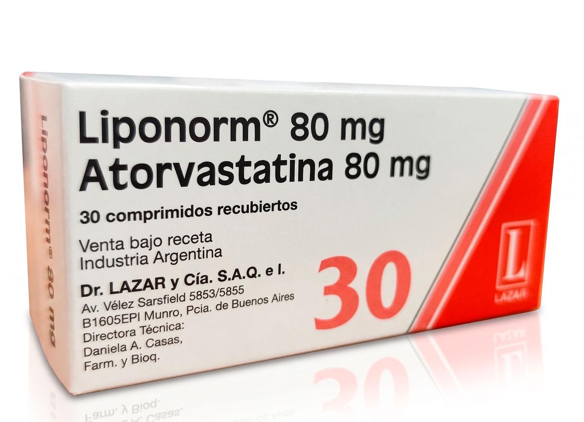 LIPONORM 80 mg comp.rec. x 30 — imagen 1