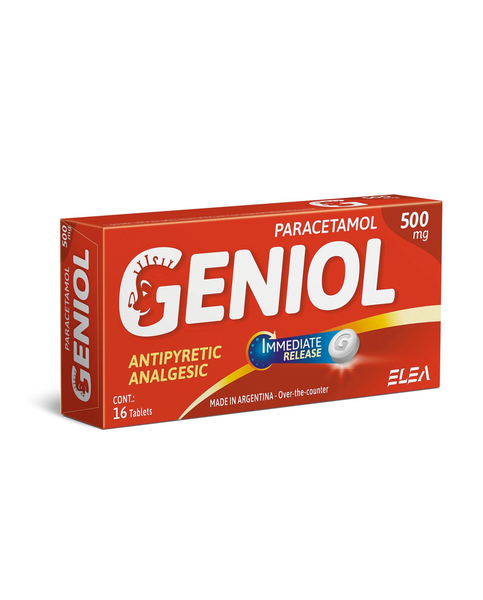 GENIOL 500 mg comp. x 16 — imagen 1