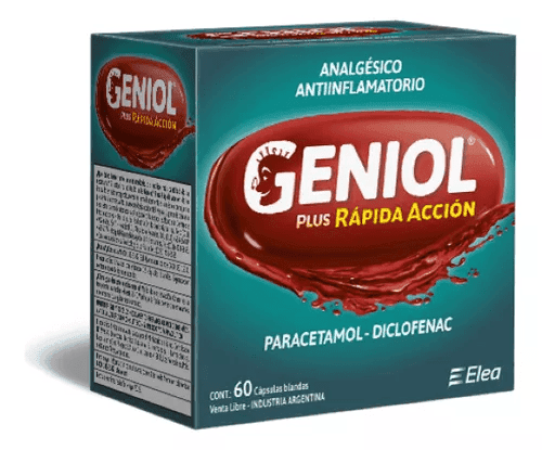 GENIOL PLUS RAPIDA ACCION expendedor caps.bl. x 60 — imagen 1